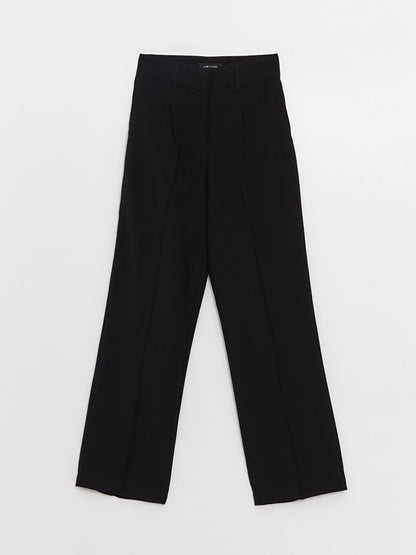 Comfortable Fit Straight Wide Leg Women's Trousers