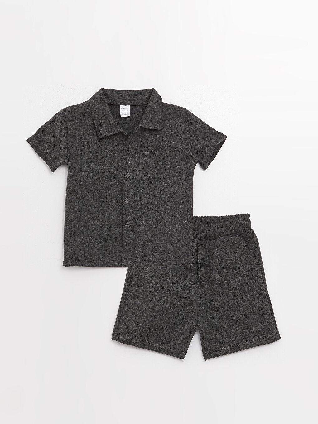 Short Sleeve Basic Baby Boy Shirt and Shorts Set of 2