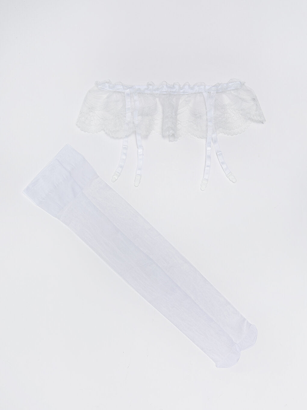 Women's Bride Garter Belt and Garter Stockings Set