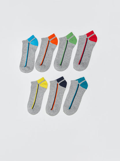 Color Blocked Boys Booties Socks 7 Pack