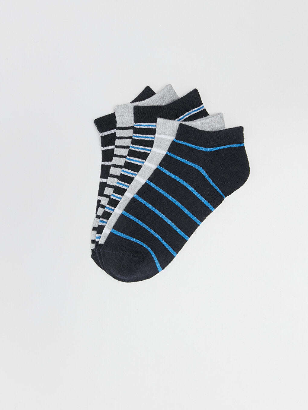 Striped Boy's Booties Socks 5-pack