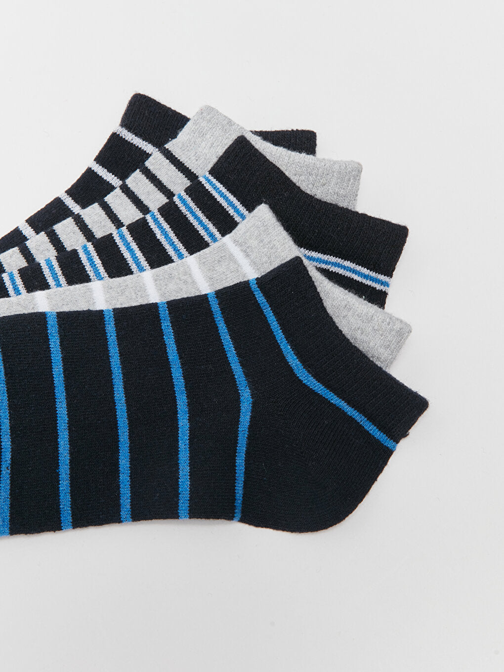 Striped Boy's Booties Socks 5-pack