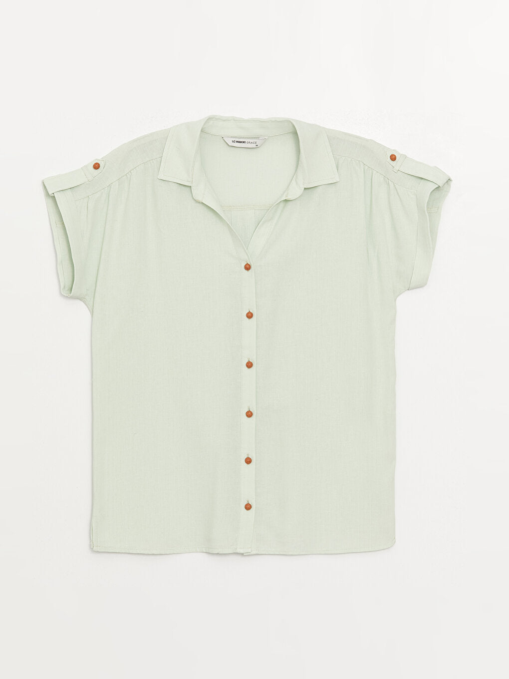 Plain Short Sleeve Women's Shirt