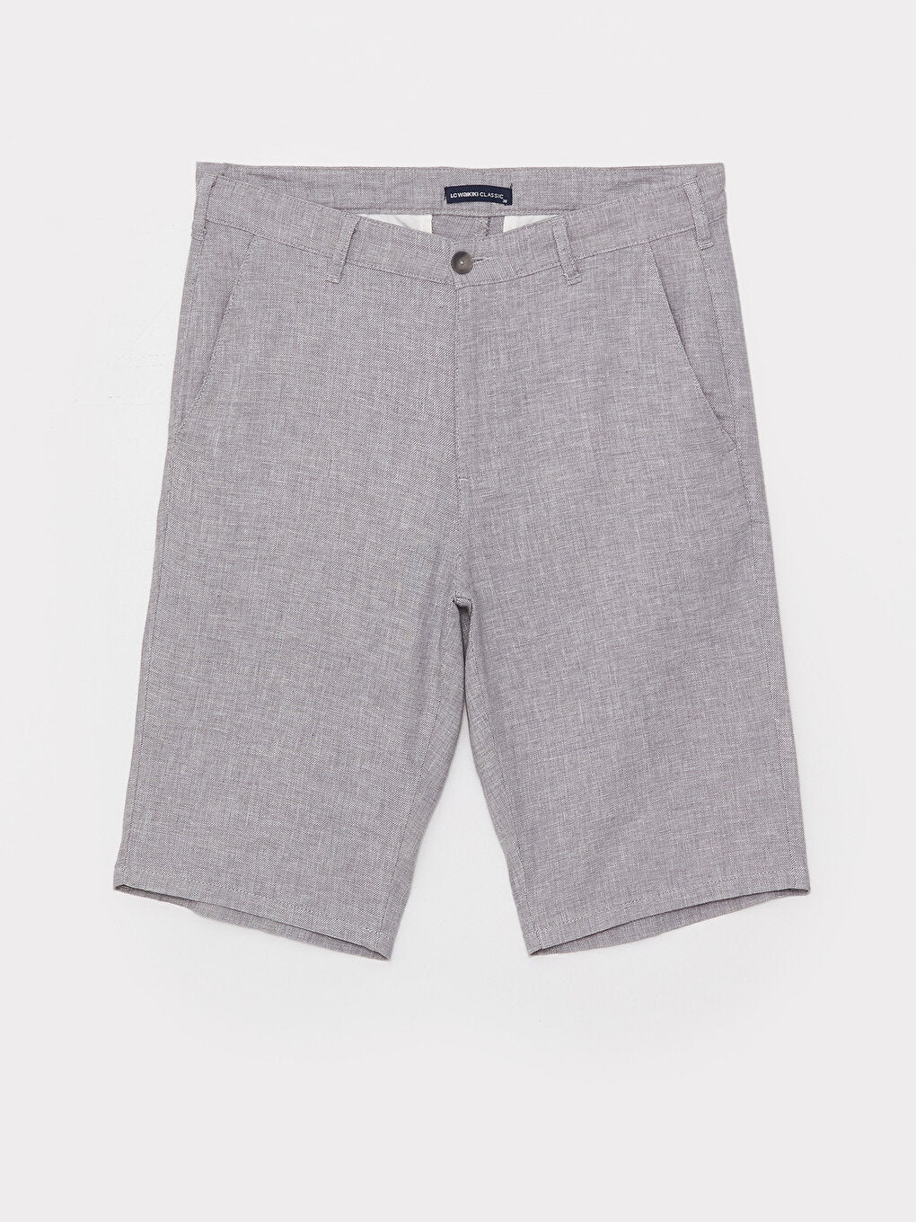 Standard Fit Linen Blend Men's Shorts