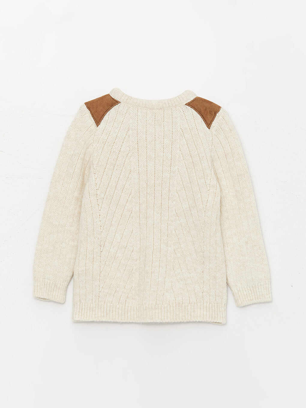 Crew Neck Self-Patterned Baby Boy Knitwear Sweater