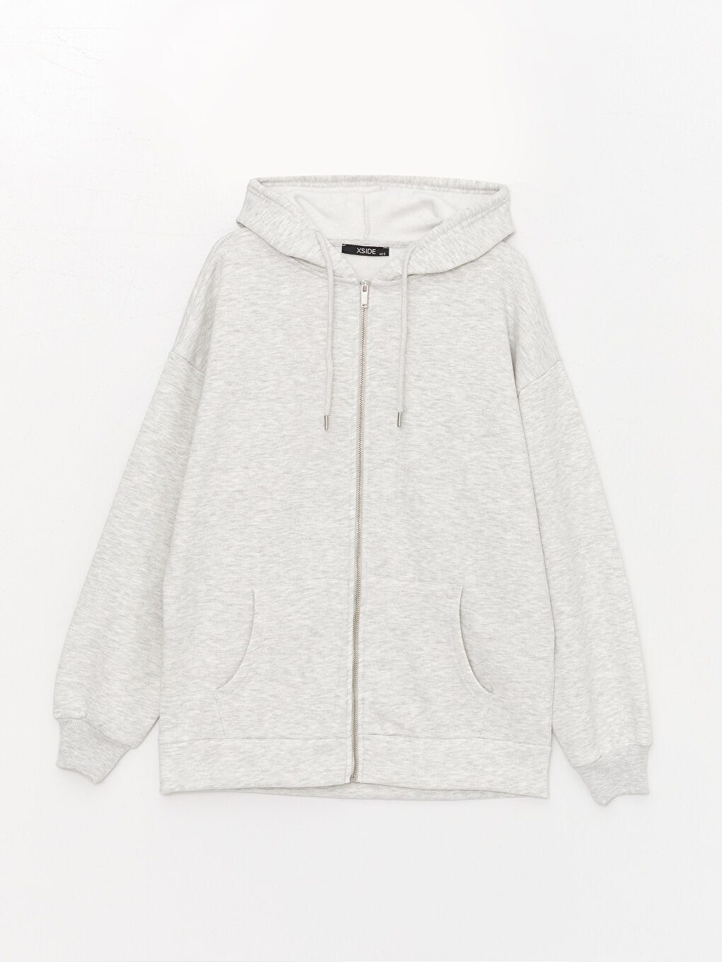 Hooded Oversize Women's Zipper Sweatshirt