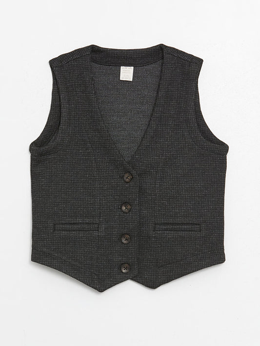 V-Neck Baby Boy Vest