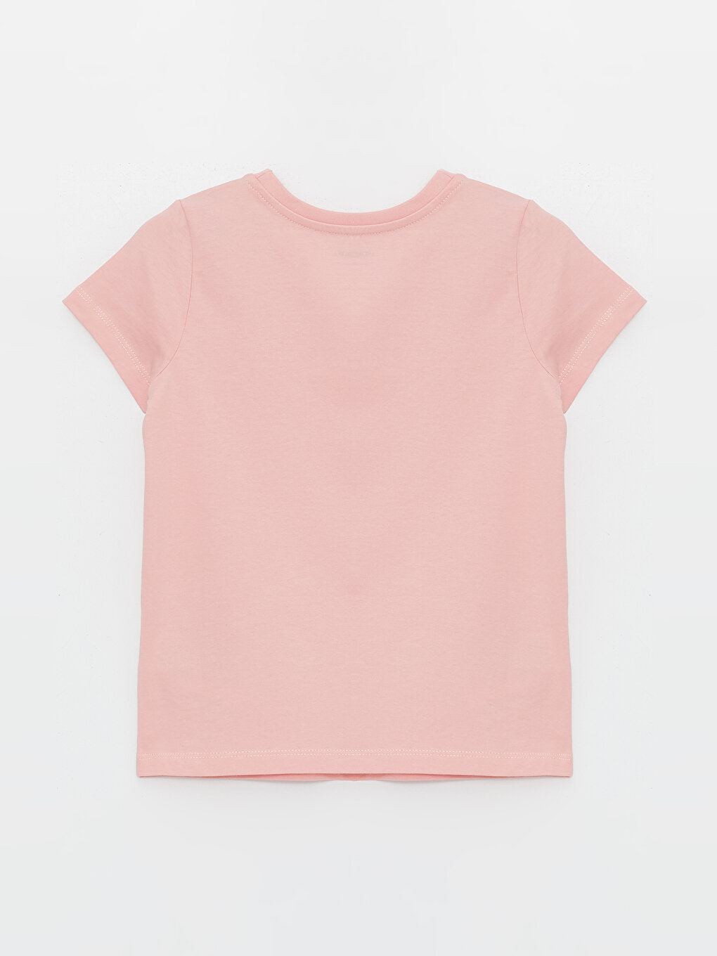 Crew Neck Basic Short Sleeve Girl's T-Shirt