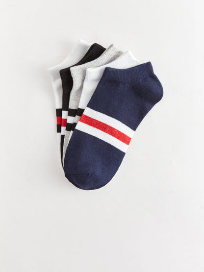 Striped Boy's Booties Socks 5-pack