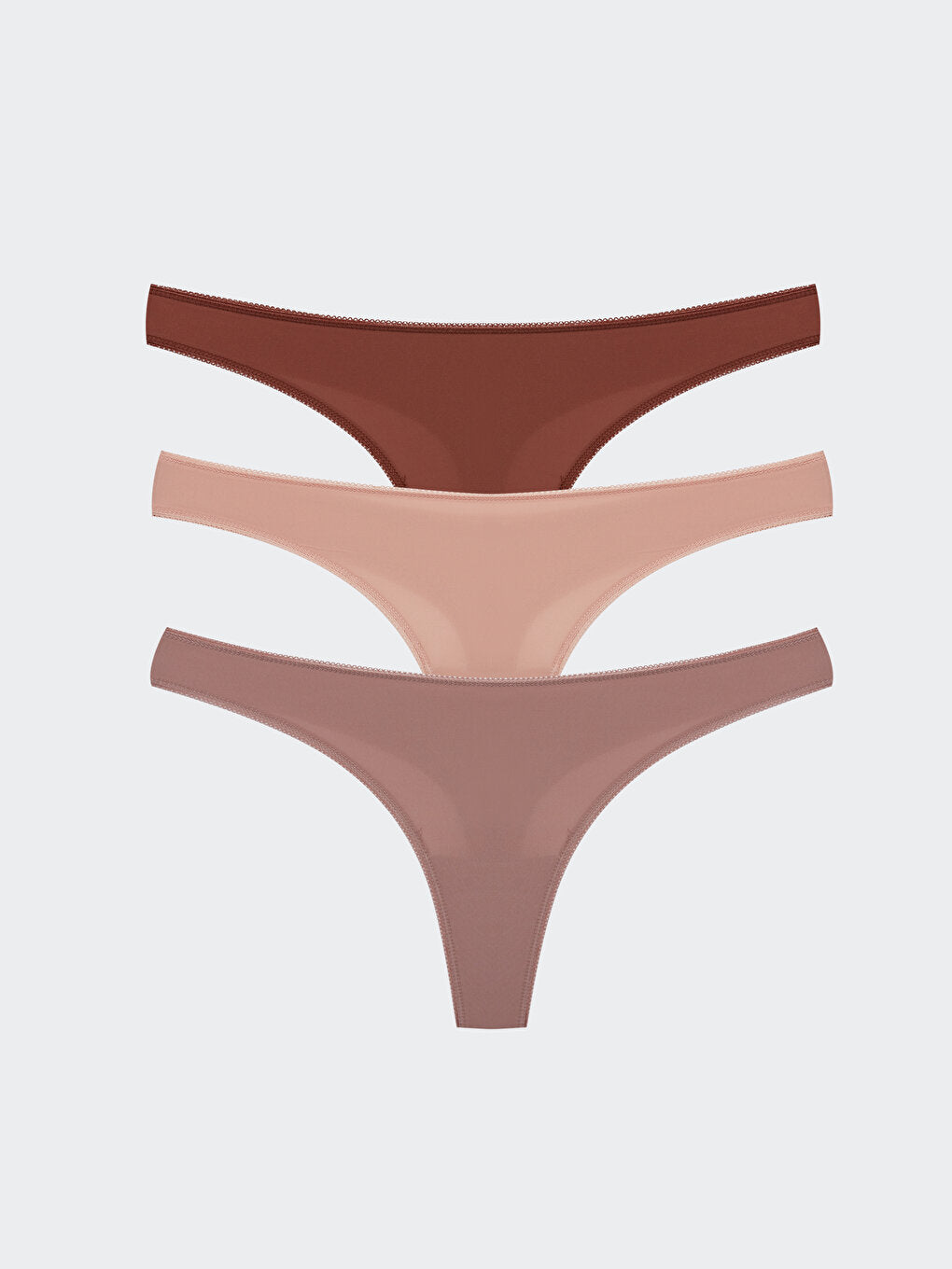 Plain Thong Panties 3 Pack