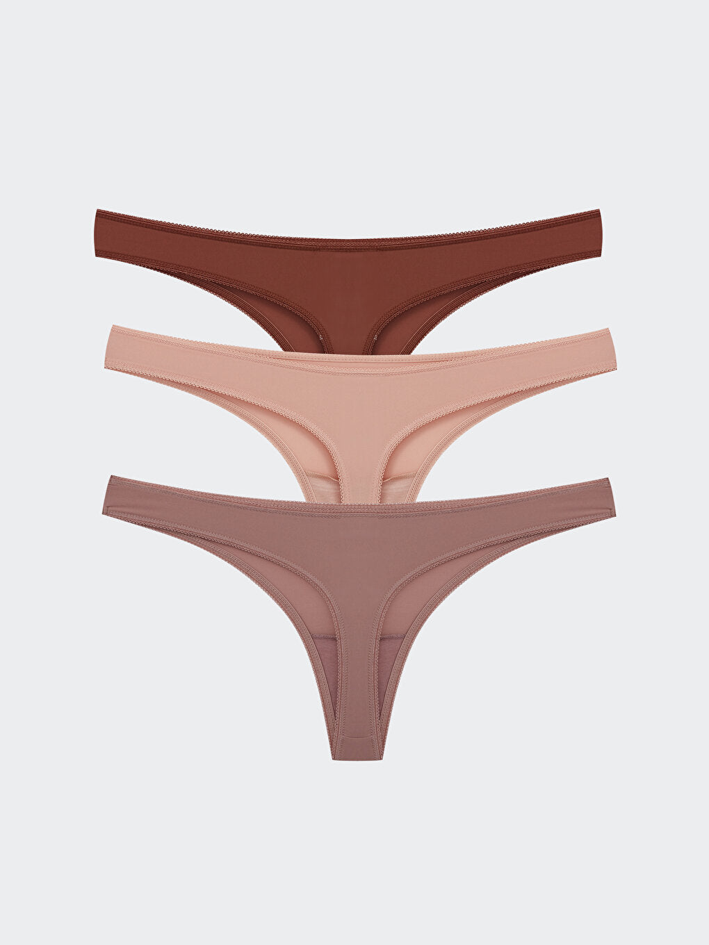 Plain Thong Panties 3 Pack