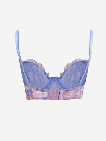 Underwire Unpadded Patterned Drop Bra