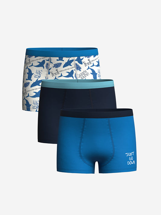 Printed Boy's Boxer Set of 3