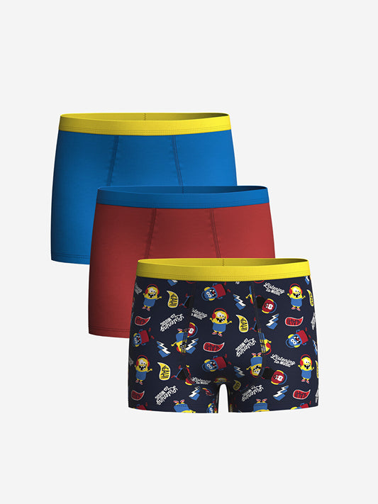 Printed Boy's Boxer Set of 3