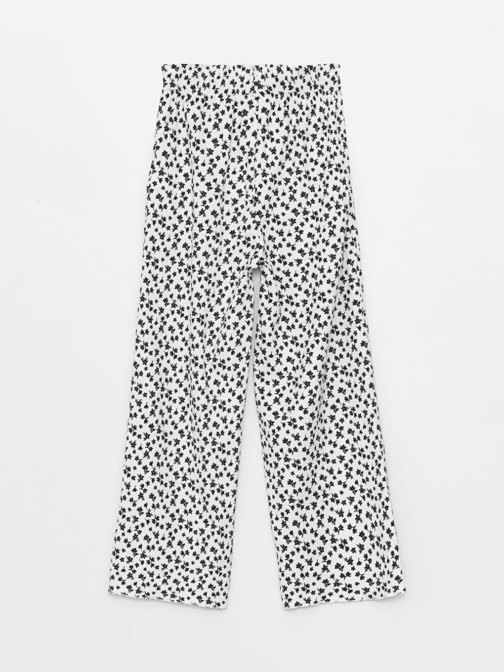 Wideleg Girls' Trousers with Elastic Waist