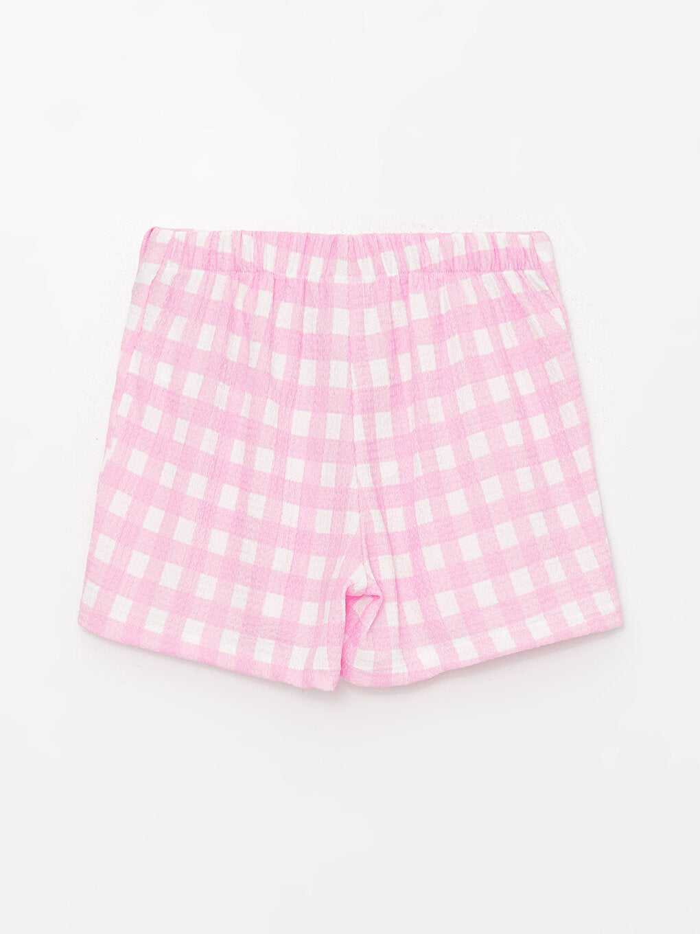 Plaid Girl's Shorts Skirt with Elastic Waist