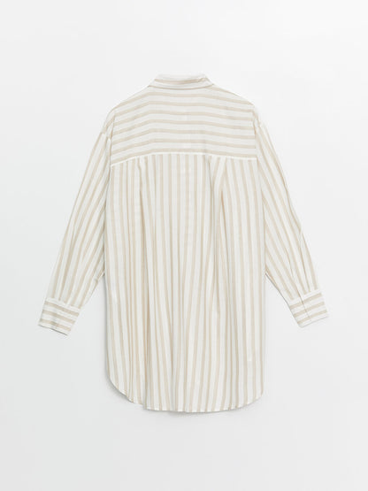 Striped Oversize Women's Shirt Tunic