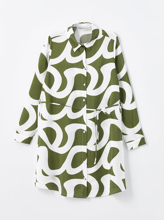 Patterned Women's Shirt Tunic