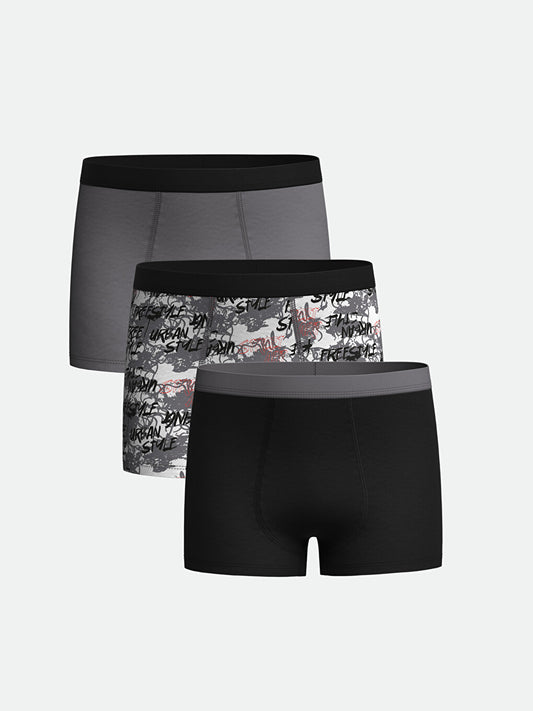 Printed Boy's Boxer Set of 3