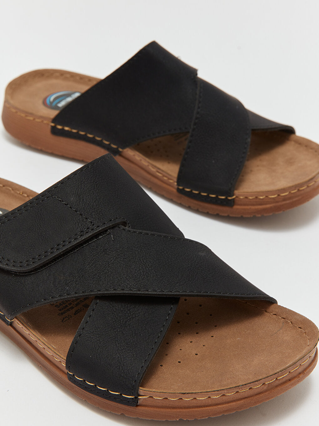 Cross Strapped Men's Slippers