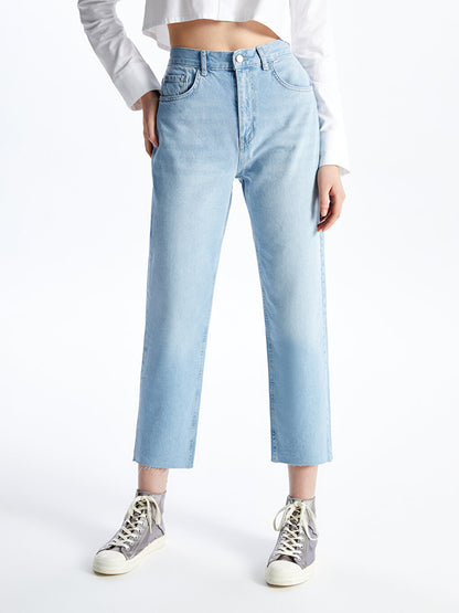 Straight Fit Women's Jean Trousers