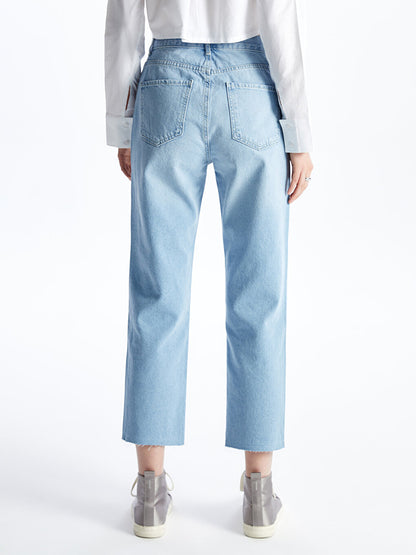 Straight Fit Women's Jean Trousers