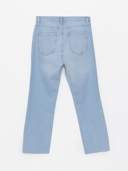 Straight Fit Women's Jean Trousers