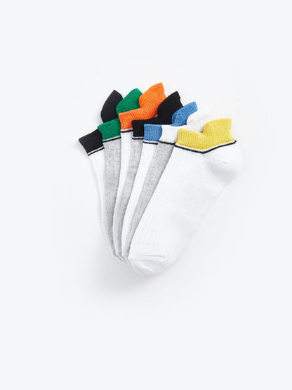 Color Blocked Boy's Booties Socks 7 Pack