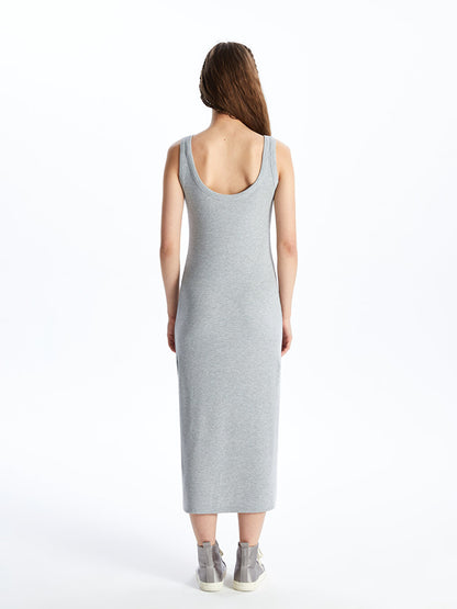 Women's U-Neck Straight Dress