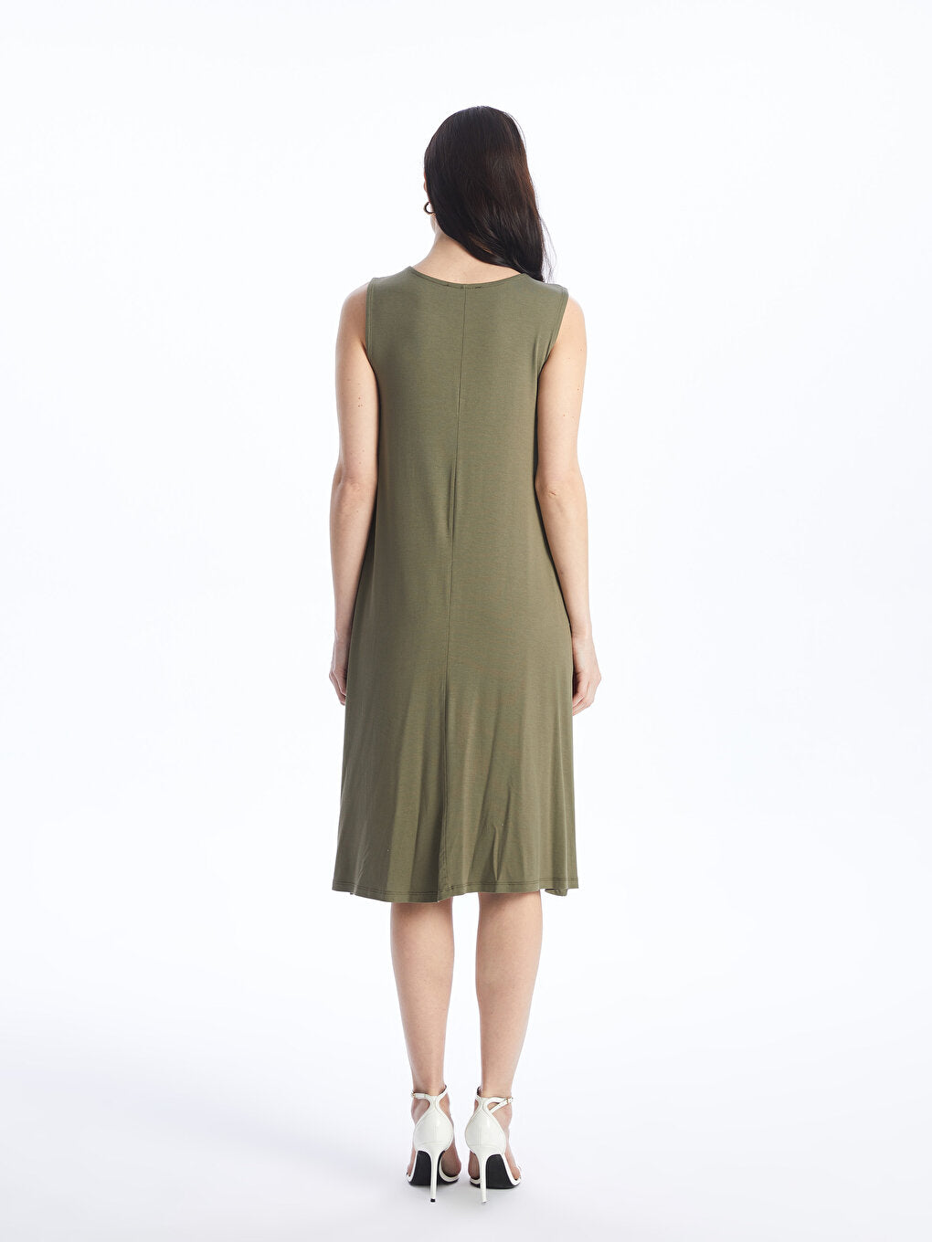 Crew Neck Straight A-Line Women's Dress