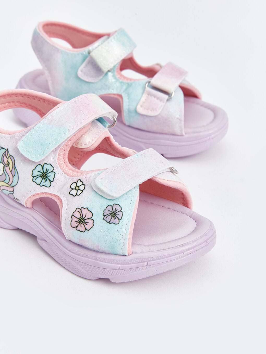 Printed Velcro Girls Sandals