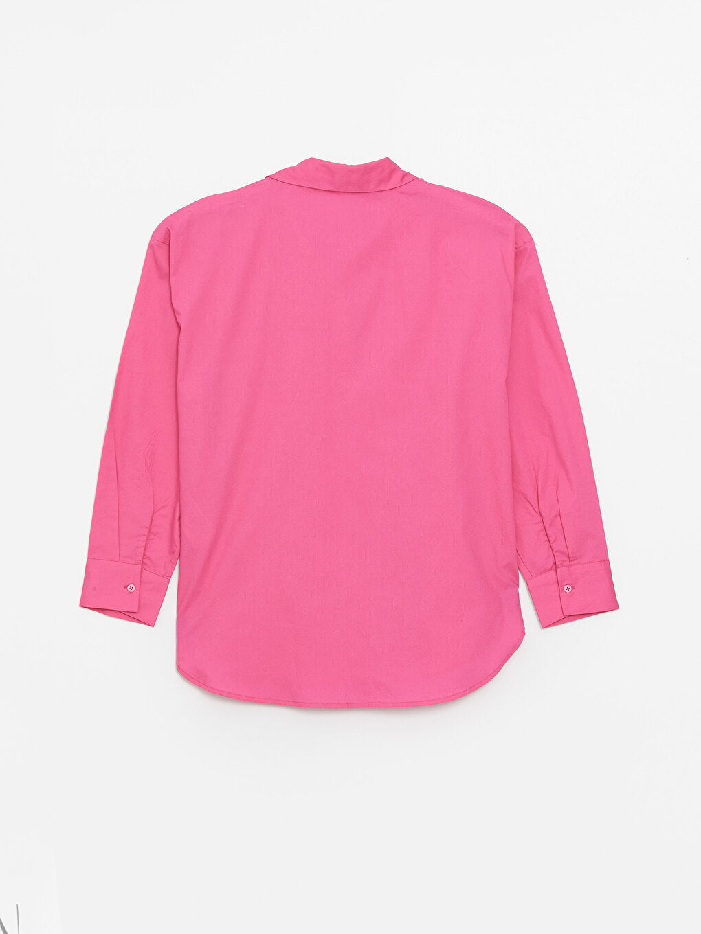 Plain Long Sleeve Oversize Women's Shirt