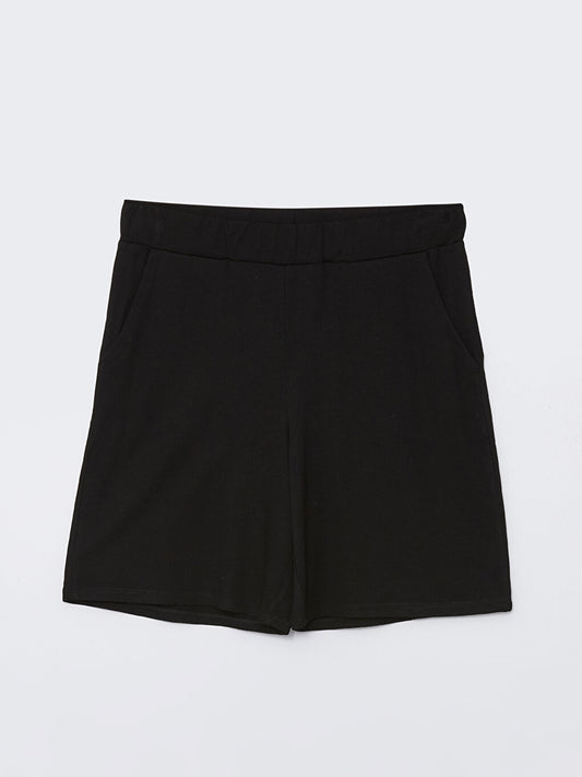 Women's Elastic Waist Straight Shorts