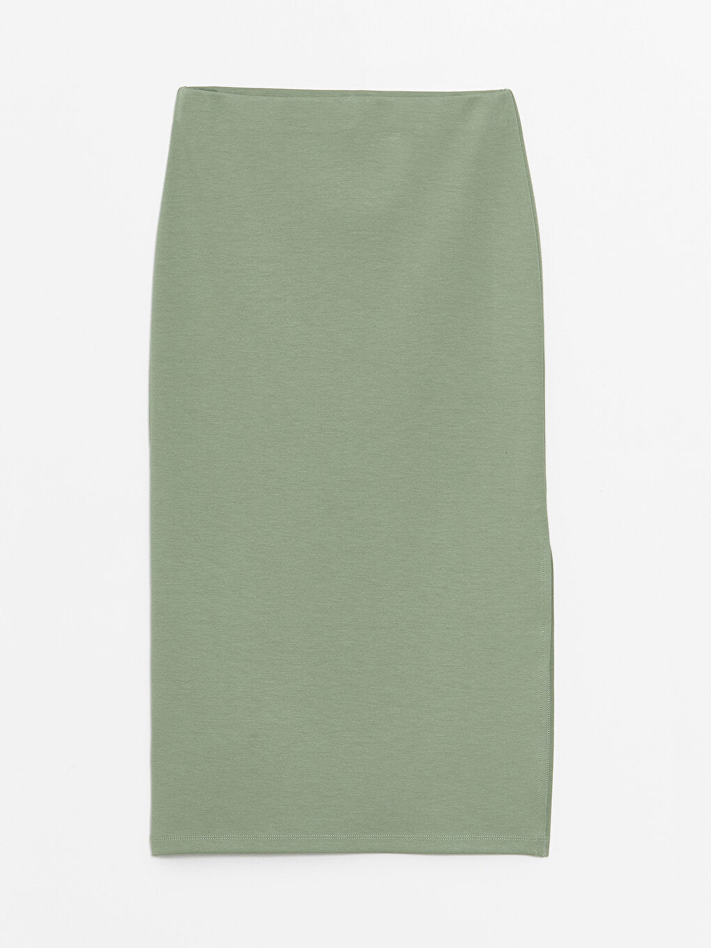 Slim Fit Plain Crepe Women's Pencil Skirt