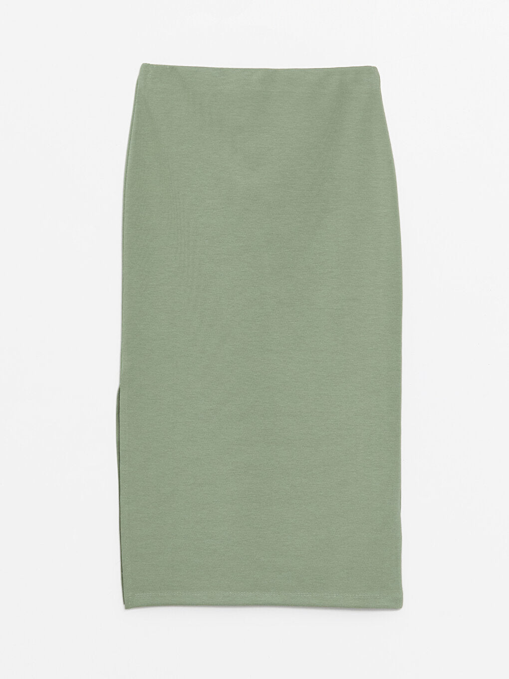 Slim Fit Plain Crepe Women's Pencil Skirt