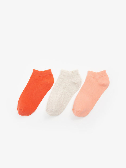 Women's Flat Booties Socks 3 Pack