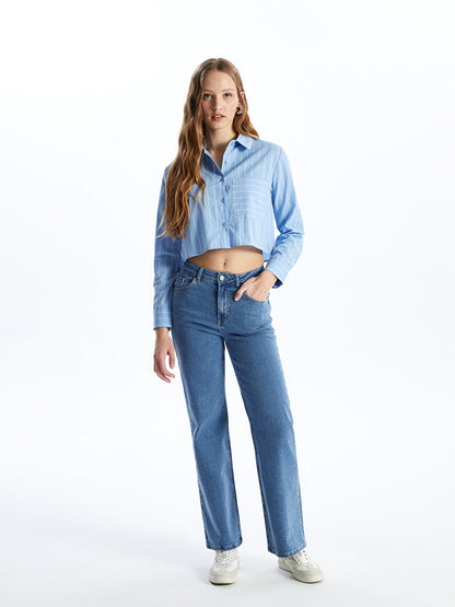 Wideleg Women's Jean Trousers