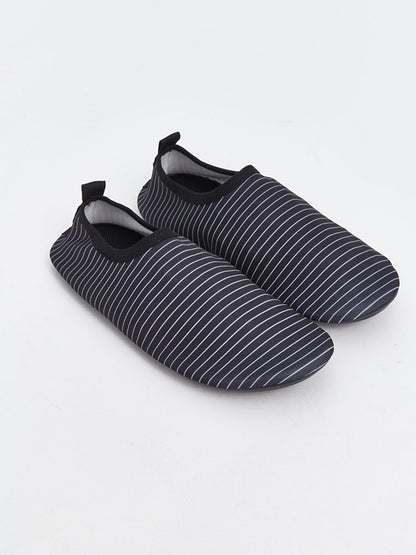 Stripe Patterned Men's Sea Shoes