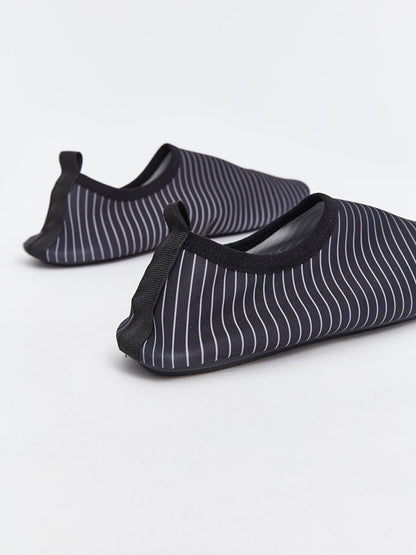 Stripe Patterned Men's Sea Shoes