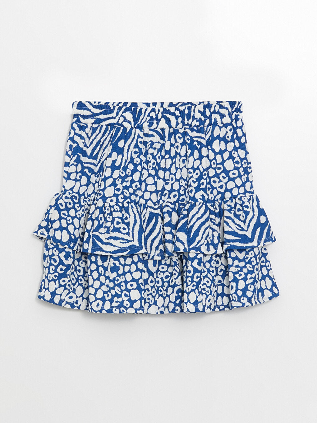 Patterned Women's Skirt with Elastic Waist