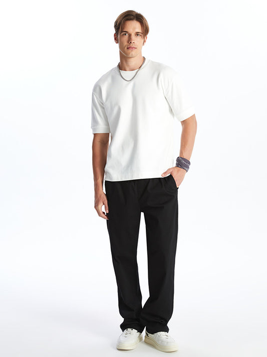 Comfortable Fit Gabardine Men's Trousers