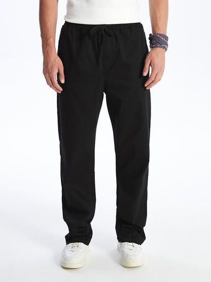 Comfortable Fit Gabardine Men's Trousers