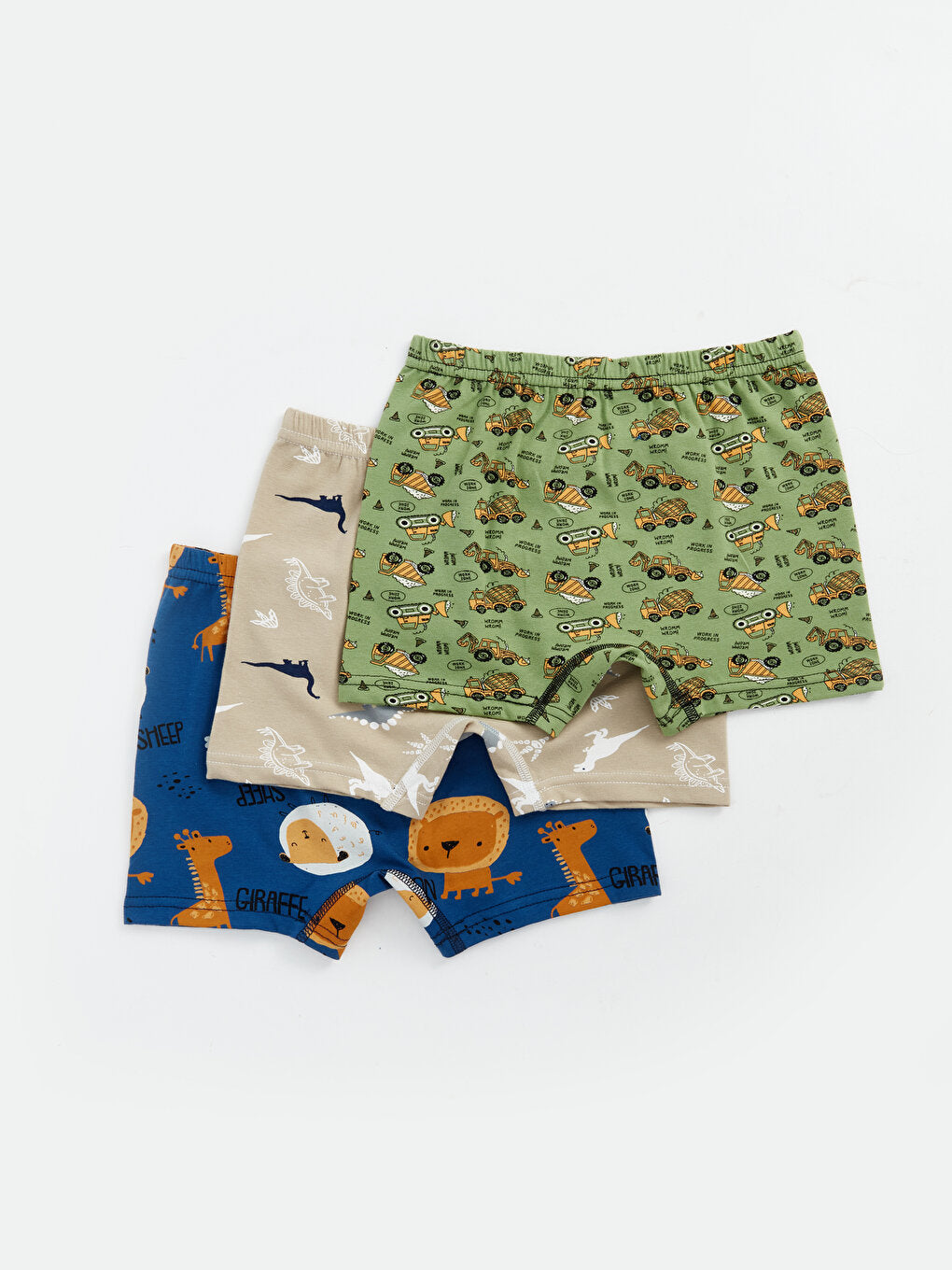 Slim Fit Boy's Boxer 3-Piece