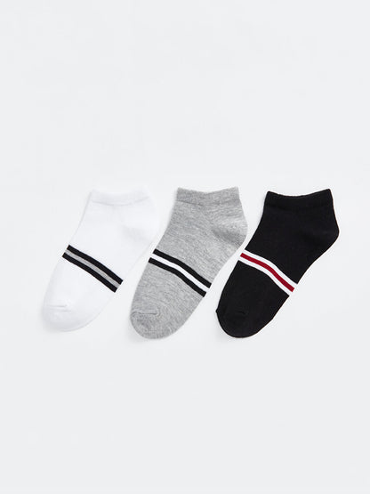 Striped Boy's Booties Socks 3-pack