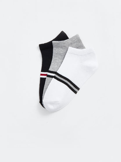 Striped Boy's Booties Socks 3-pack