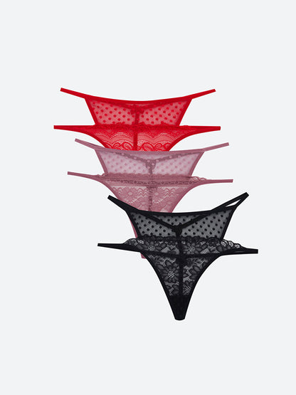 Tulle 3-Piece Panties