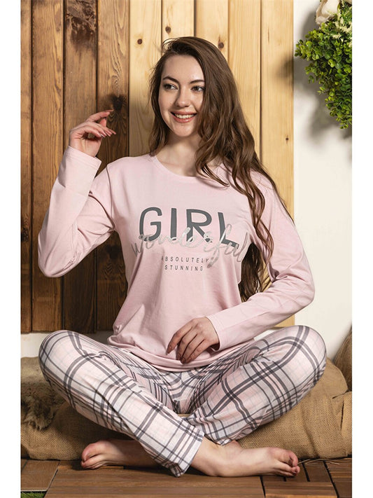 Crew Neck Women's Pajama Set