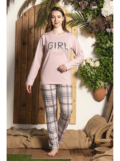 Crew Neck Women's Pajama Set