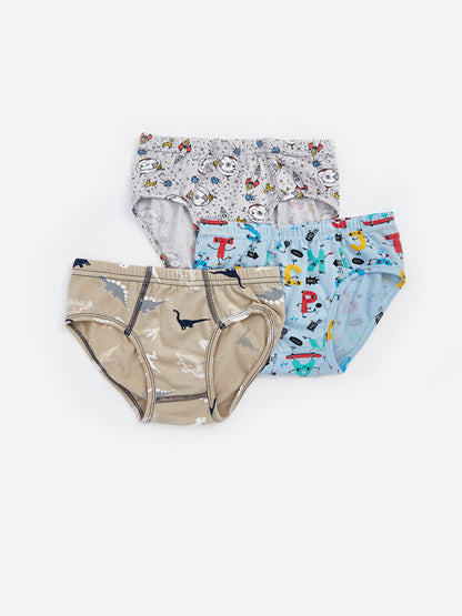 Patterned Boy's Panties 3-pack