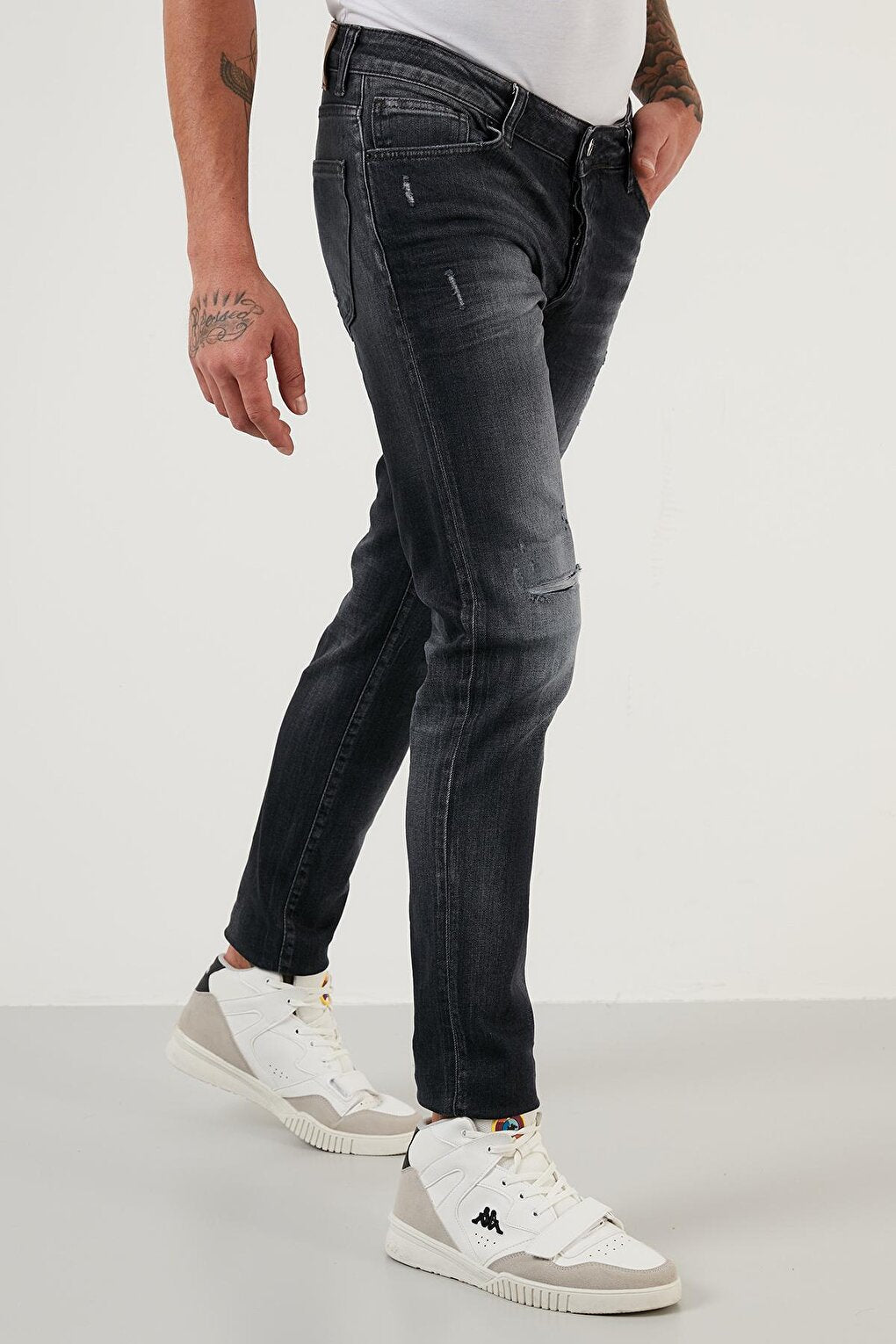 Cotton Normal Waist Slim Fit Skinny Leg Jeans 1115M140NAPOLI